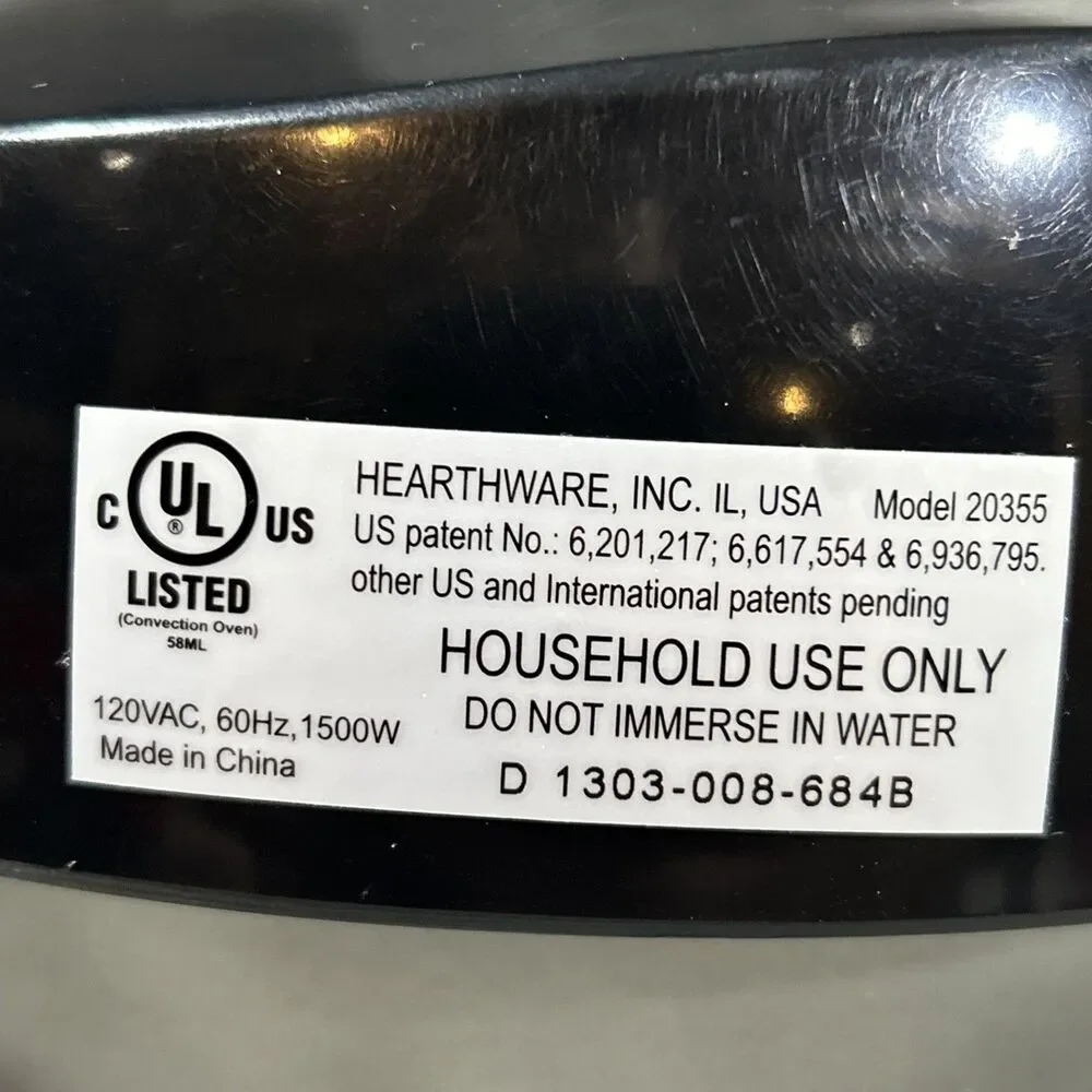 Nuwave Pro Electric Infrared Oven Model 20355 Replacement Power Unit Head Only